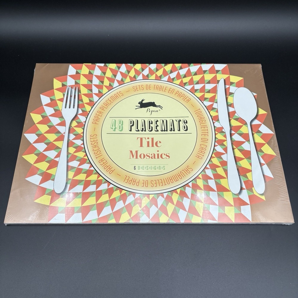 Pepin Pop‎ Art Paper Placemats Tile Mosaics 6 Designs 2013